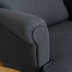 Fotoliu cu puf Mebel Elite Evan 2 (Grey/Natural Oak) Thumb