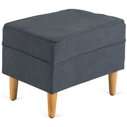 Fotoliu cu puf Mebel Elite Evan 2 (Grey/Natural Oak) Thumb