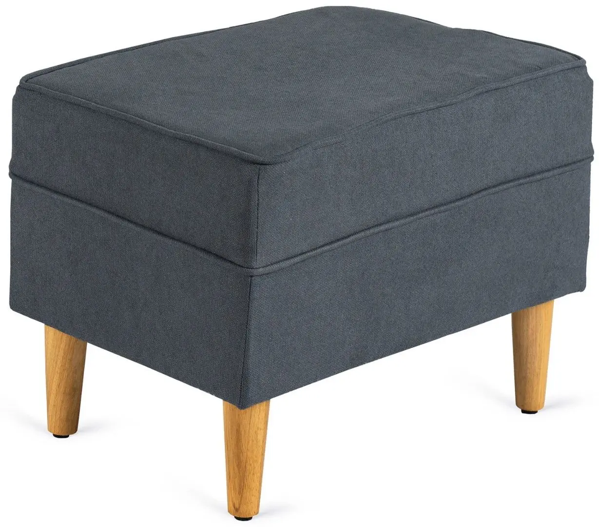 Fotoliu cu puf Mebel Elite Evan 2 (Grey/Natural Oak) - 4