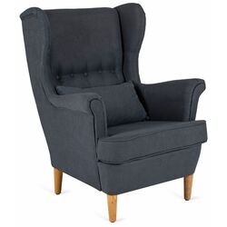 Fotoliu cu puf Mebel Elite Evan 2 (Grey/Natural Oak) Thumb