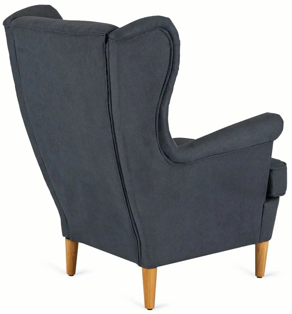 Fotoliu cu puf Mebel Elite Evan 2 (Grey/Natural Oak) - 8