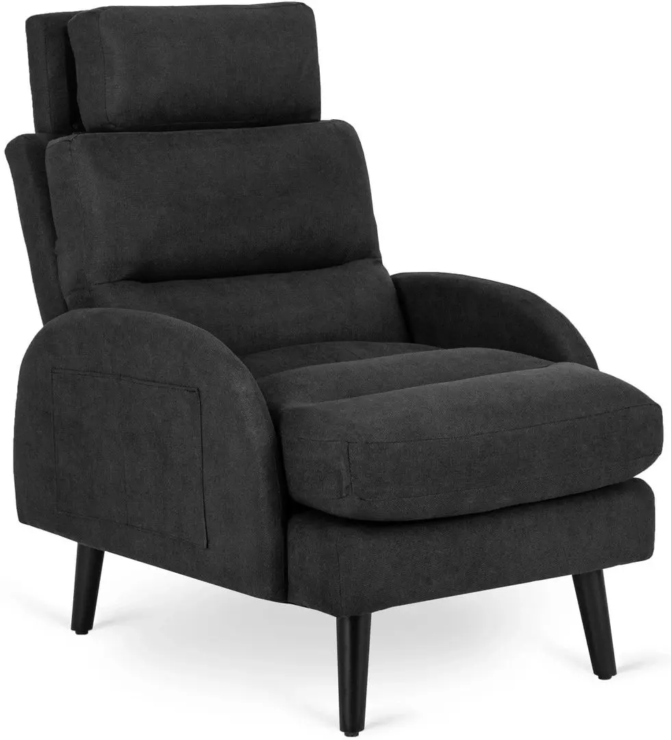 Кресло с пуфом Mebel Elite Henry (Black)