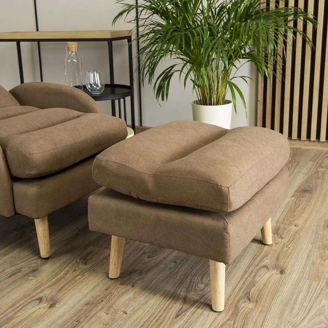 Кресло с пуфом Mebel Elite Henry (Brown/Beech) - 15