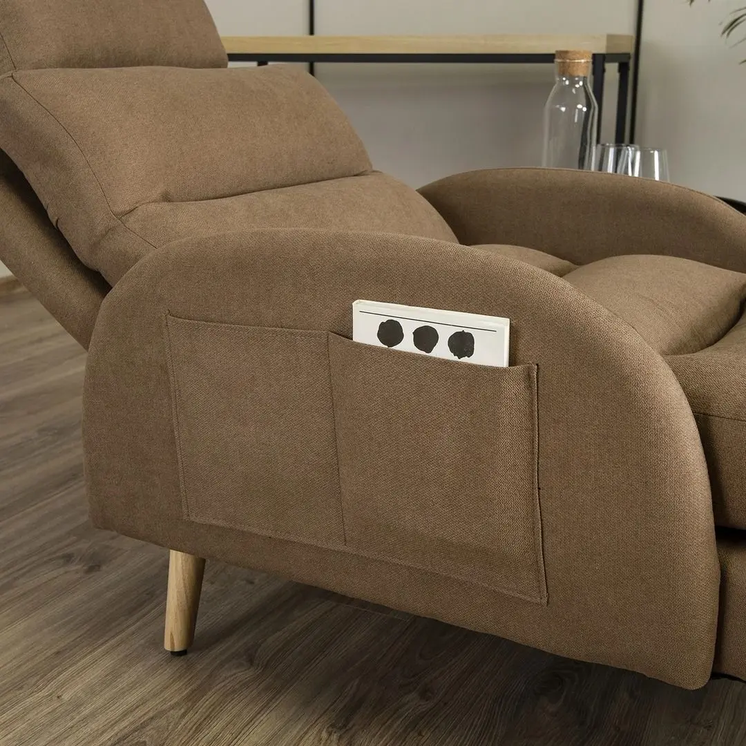 Кресло с пуфом Mebel Elite Henry (Brown/Beech) - 16