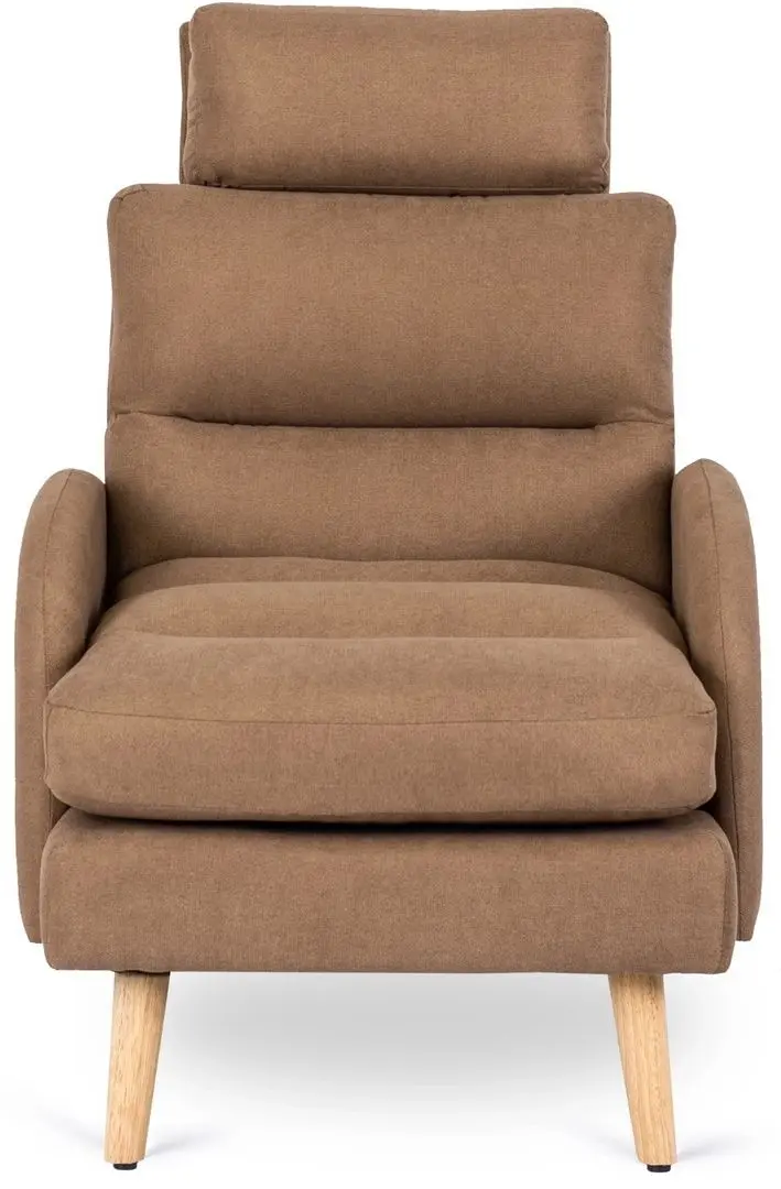 Кресло с пуфом Mebel Elite Henry (Brown/Beech) - 5