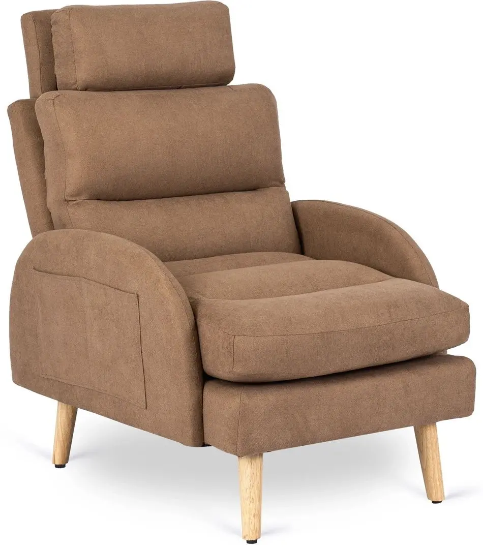 Кресло с пуфом Mebel Elite Henry (Brown/Beech) - 6