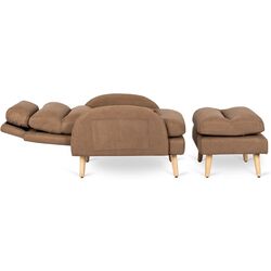 Кресло с пуфом Mebel Elite Henry (Brown/Beech) Thumb