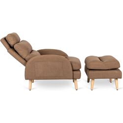 Кресло с пуфом Mebel Elite Henry (Brown/Beech) Thumb