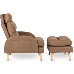 Кресло с пуфом Mebel Elite Henry (Brown/Beech) Thumb