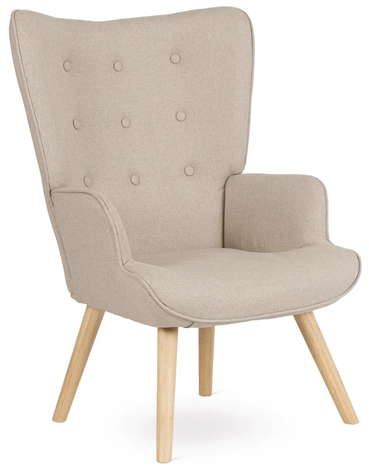 Кресло с пуфом Mebel Elite Lozano 2 (Beige)