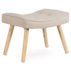 Кресло с пуфом Mebel Elite Lozano 2 (Beige) Thumb