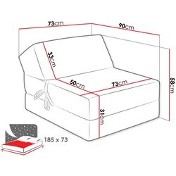 Fotoliu modular Mirjan24 Fabian/Kevin (Light Gray) Thumb