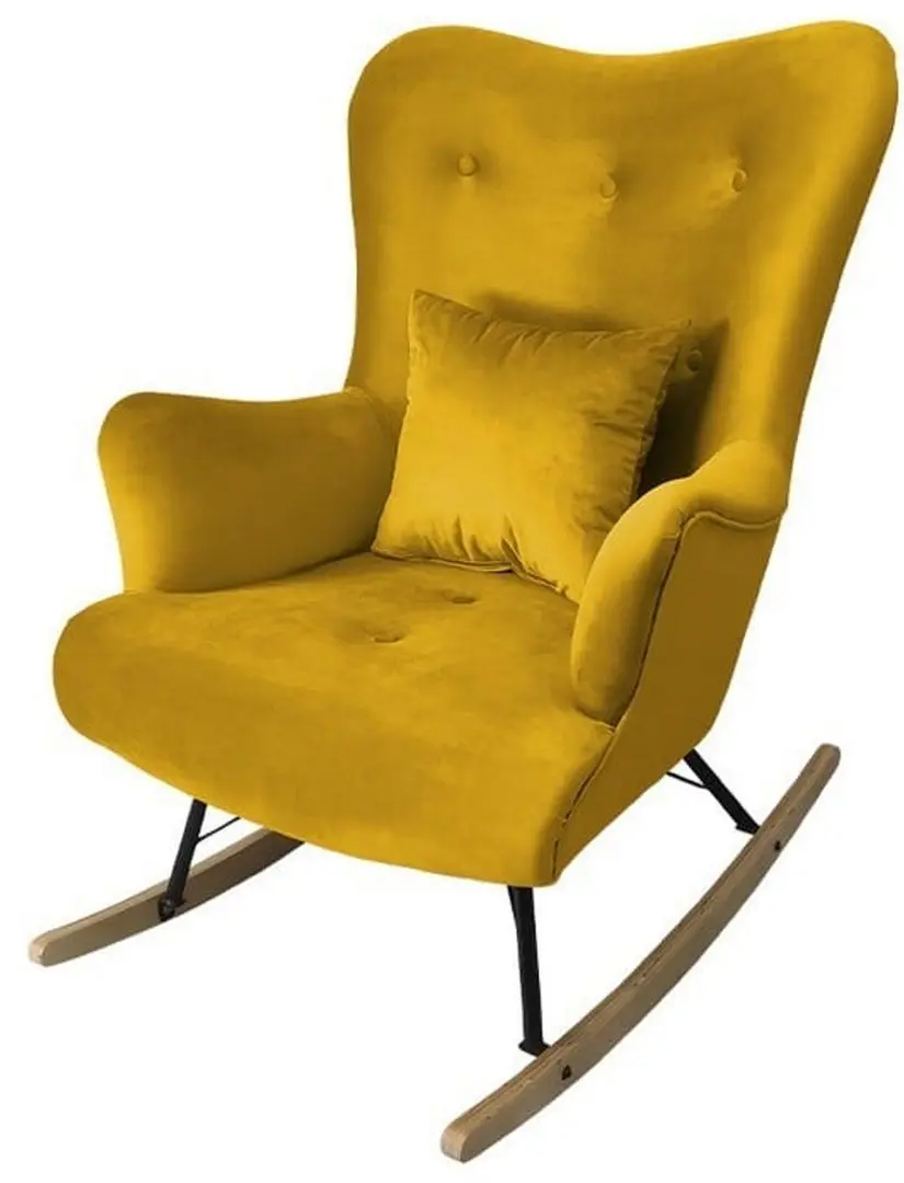 Кресло-качалка Mirjan24 Akcjusz (Mustard)