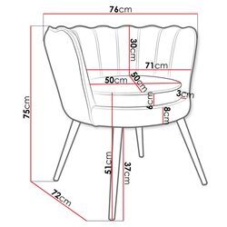 Fotoliu Mirjan24 Aloysi/Alutera (Pink) Thumb