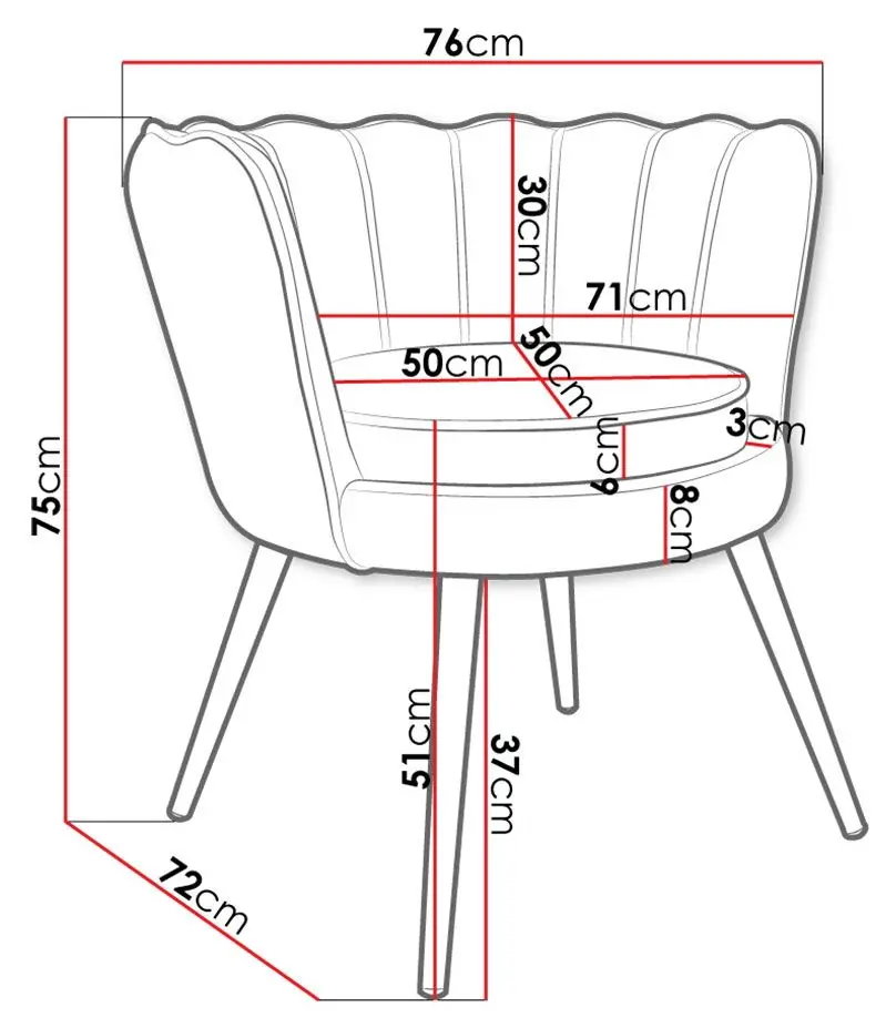 Fotoliu Mirjan24 Aloysi/Alutera (Pink) - 5