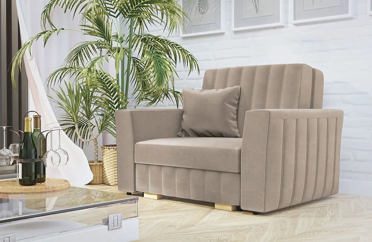 Кресло Mirjan24 Clivia Glam I/Viva II (Beige) - 9