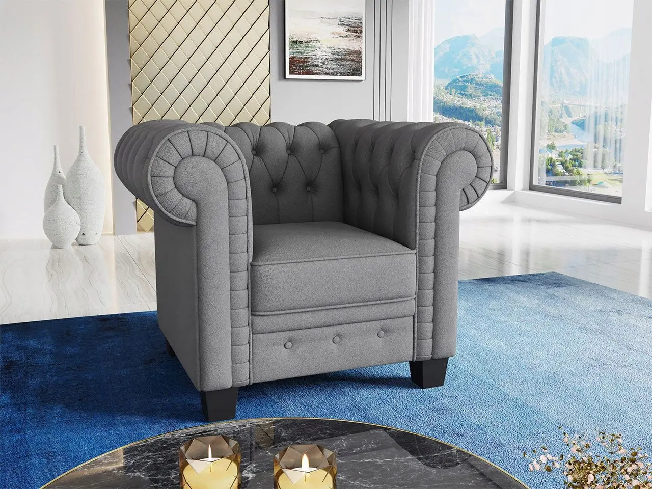 Fotoliu Mirjan24 Evelonas/Solamis 1 (Grey) - 8