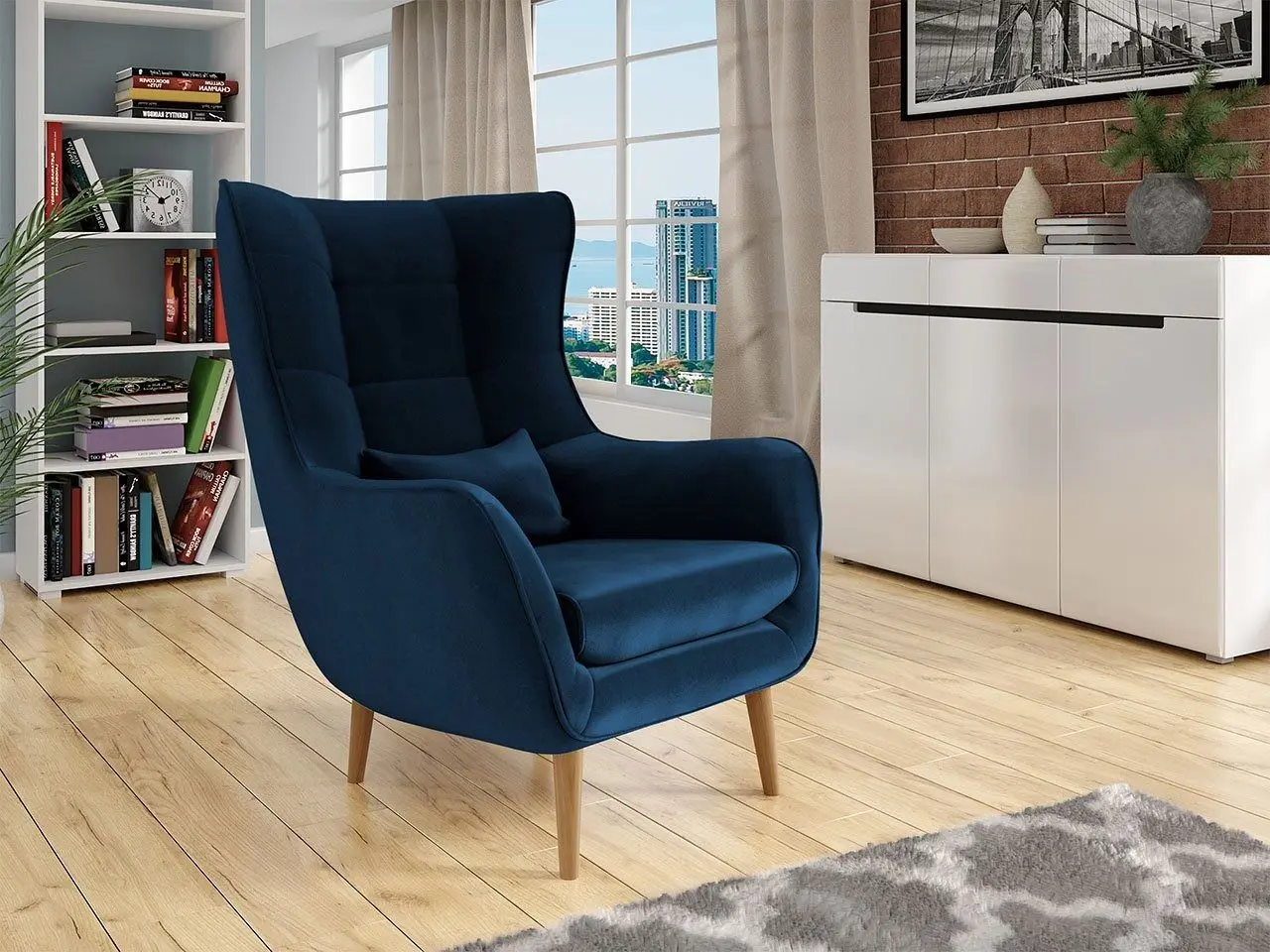 Fotoliu Mirjan24 Florence/Estjano (Blue) - 3