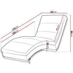 Sezlong moale Mirjan24 Laguna 60/Holiday (Black/Dark grey) Thumb