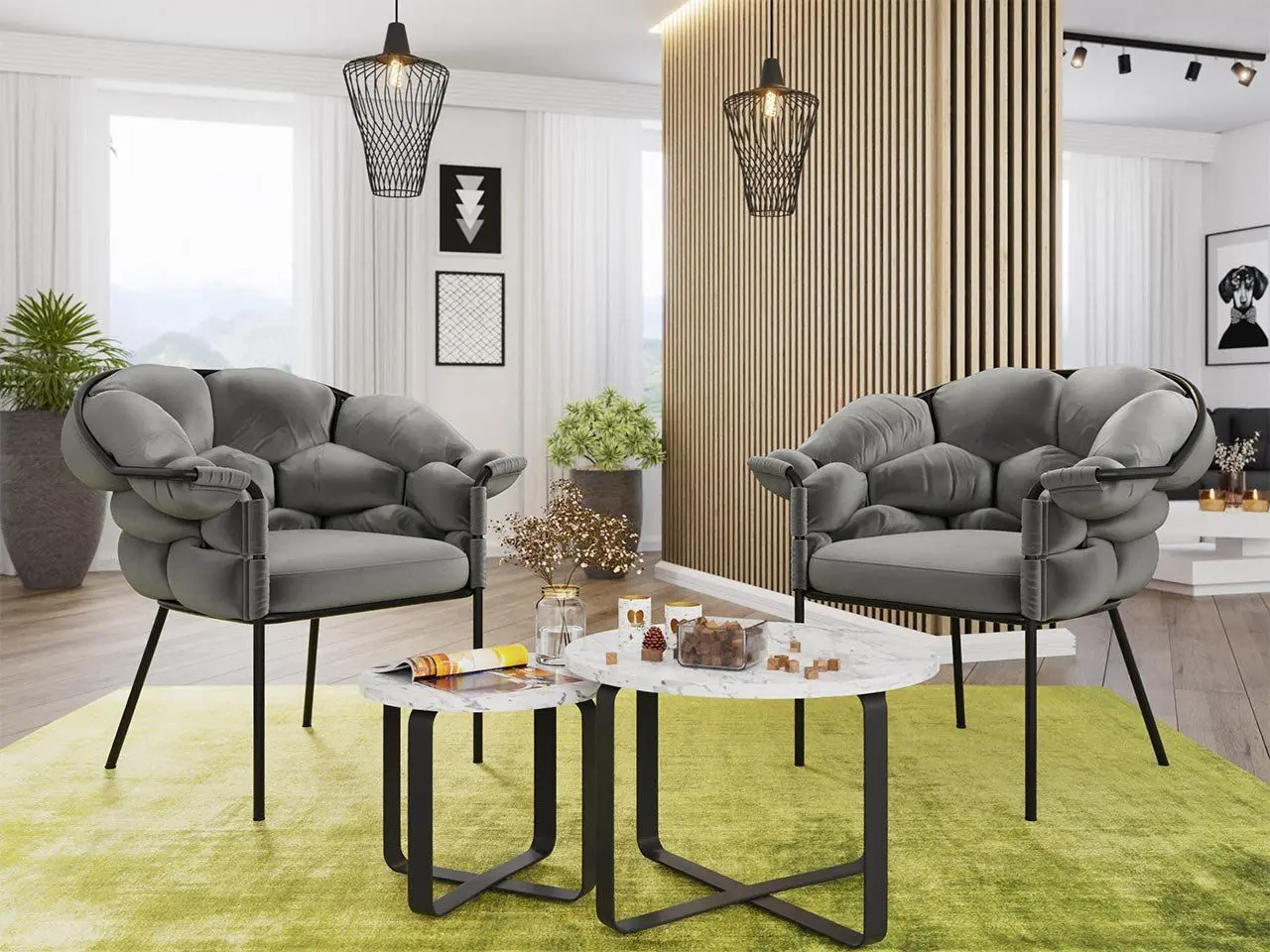 Fotoliu Mirjan24 Protel/Cherry (Gray) - 3