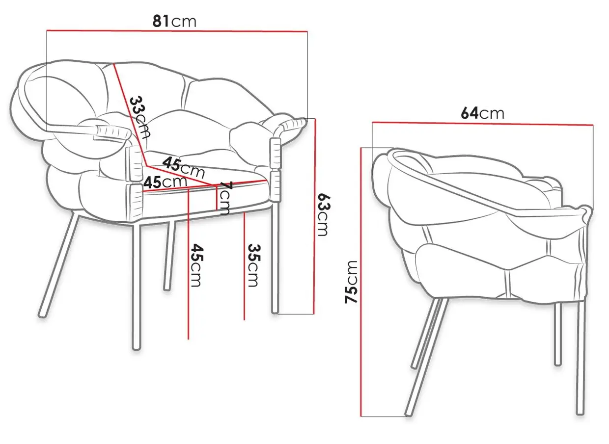Fotoliu Mirjan24 Protel/Cherry (Gray) - 4