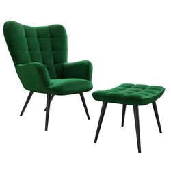 Fotoliu cu taburet Mirjan24 Ralikin/Gunar (Green)