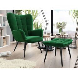 Fotoliu cu taburet Mirjan24 Ralikin/Gunar (Green) Thumb