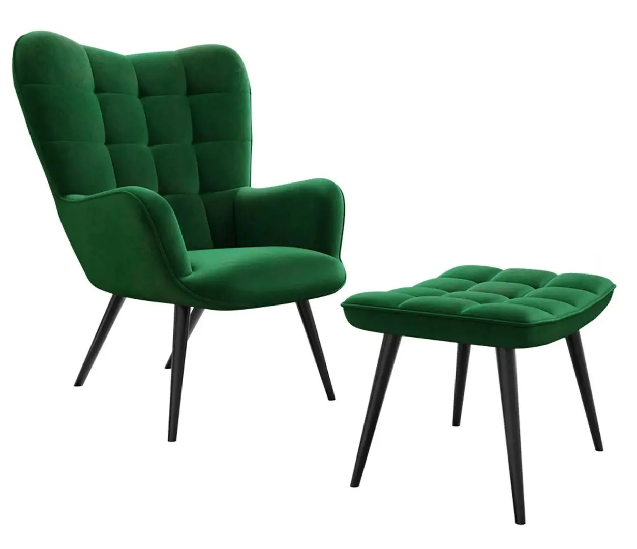 Fotoliu cu taburet Mirjan24 Ralikin/Gunar (Green)