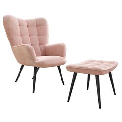 Fotoliu cu taburet Mirjan24 Ralikin/Gunar (Pink)