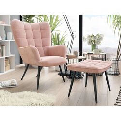 Fotoliu cu taburet Mirjan24 Ralikin/Gunar (Pink) Thumb