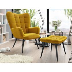 Fotoliu cu taburet Mirjan24 Ralikin/Gunar (Yellow) Thumb