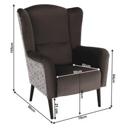 Fotoliu Mobhaus Belek (Brown) Thumb