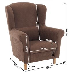 Fotoliu Mobhaus Charlot (Brown) Thumb