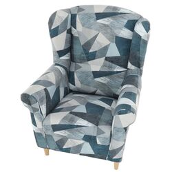 Fotoliu Mobhaus Charlot (Gray/Blue) Thumb