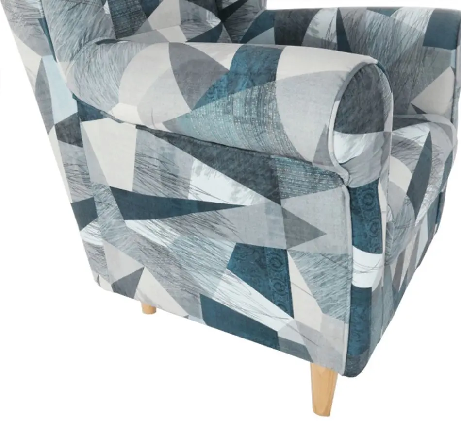 Fotoliu Mobhaus Charlot (Gray/Blue)