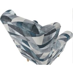 Fotoliu Mobhaus Charlot (Gray/Blue) Thumb