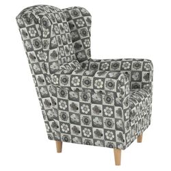 Fotoliu Mobhaus Charlot (Gray/Flowers) Thumb