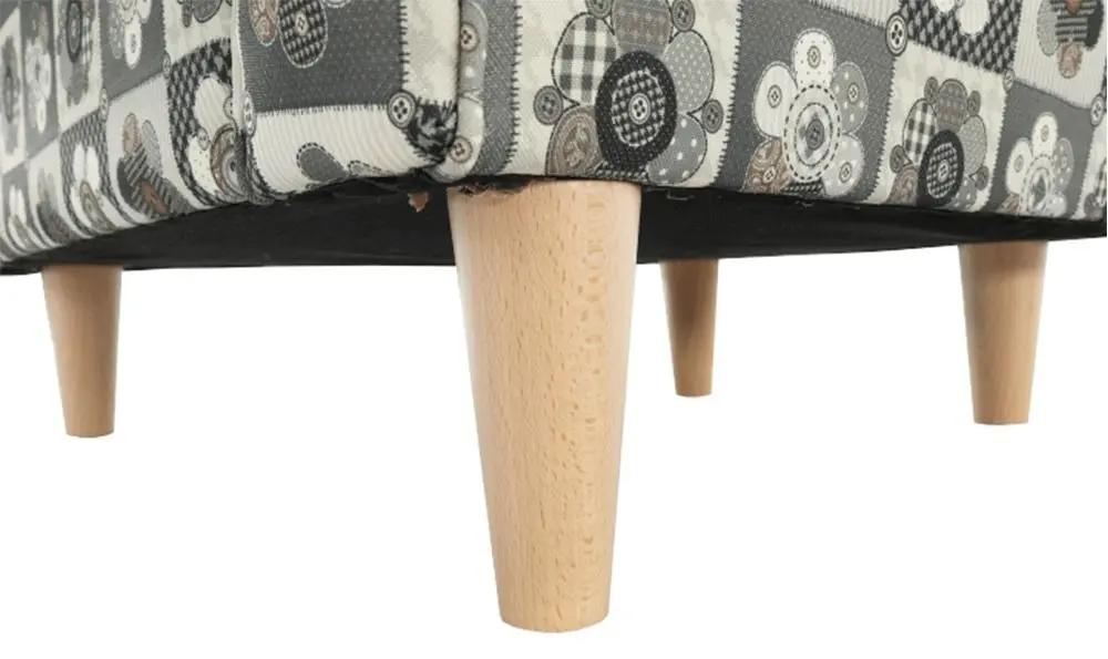 Fotoliu Mobhaus Charlot (Gray/Flowers)