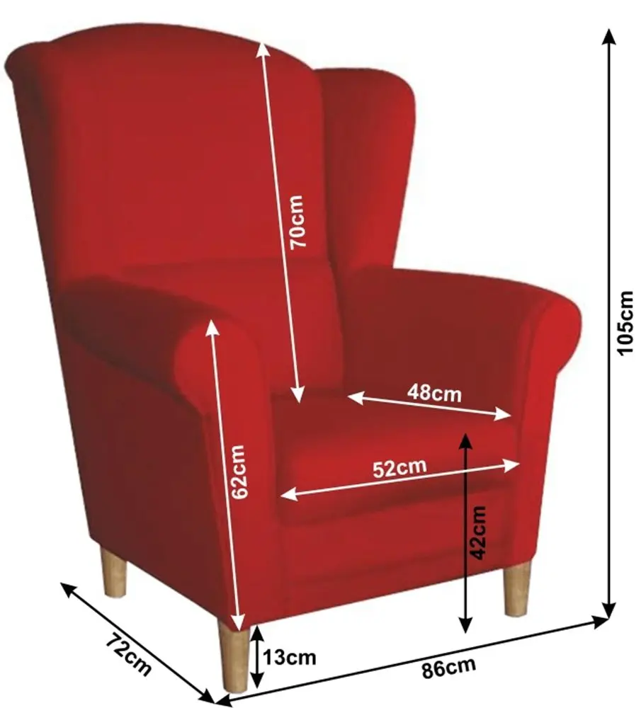 Fotoliu Mobhaus Charlot (Red)