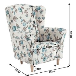 Fotoliu Mobhaus Charlot (Roses) Thumb