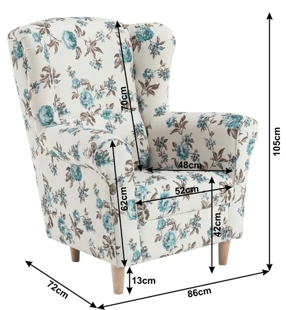 Fotoliu Mobhaus Charlot (Roses)