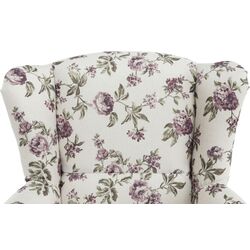 Fotoliu Mobhaus Charlot (White/Roses) Thumb