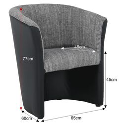 Кресло Mobhaus Cuba (Black/Gray) Thumb