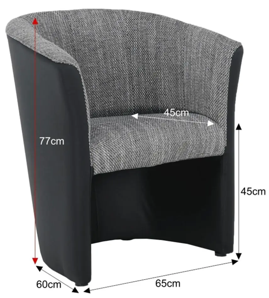 Кресло Mobhaus Cuba (Black/Gray) - 4