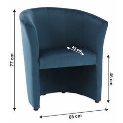 Кресло Mobhaus Cuba Kronos (Blue) Thumb