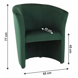 Fotoliu Mobhaus Cuba Kronos (Emerald) Thumb