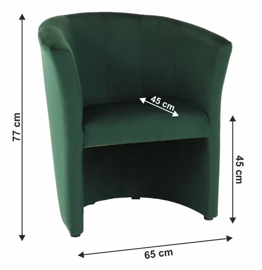 Fotoliu Mobhaus Cuba Kronos (Emerald)