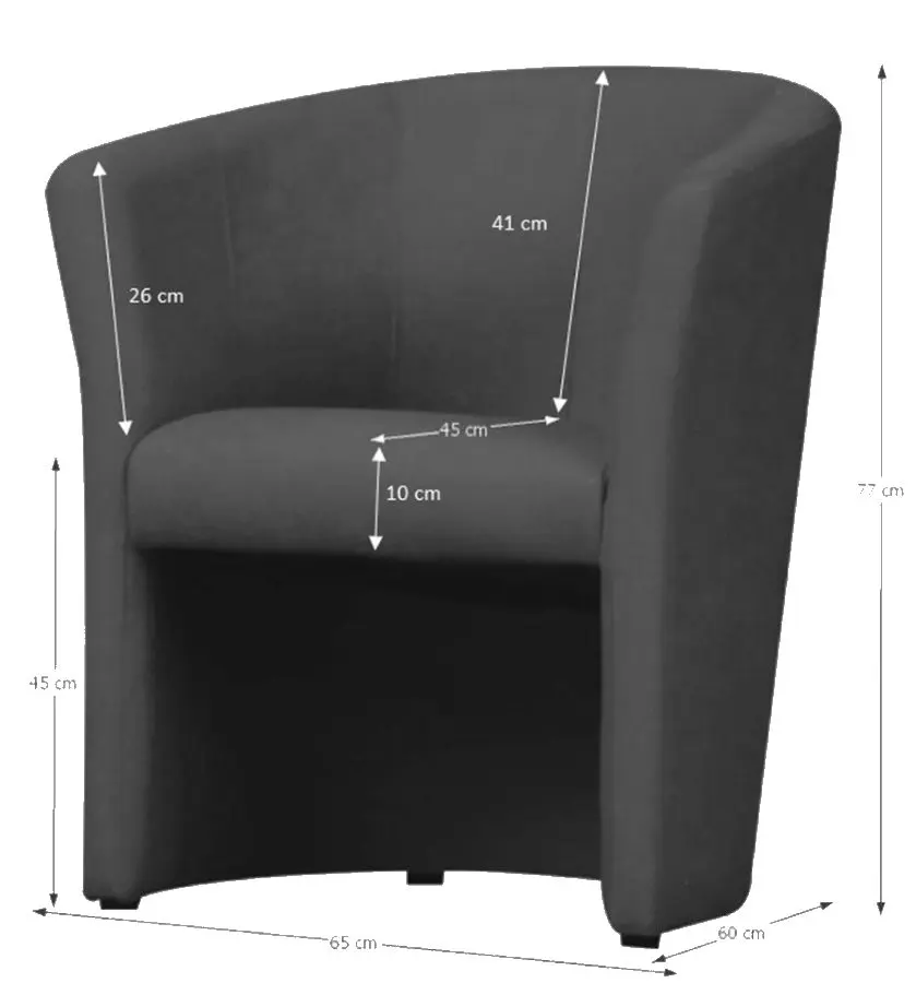 Fotoliu Mobhaus Cuba Leather (Brown)