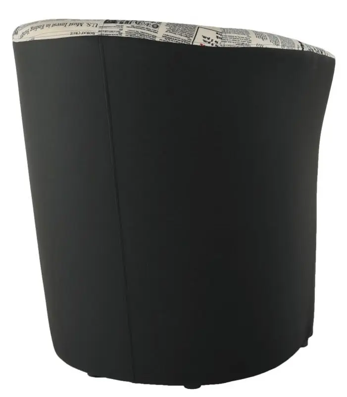 Fotoliu Mobhaus Cuba Leather/Microfiber (Black)