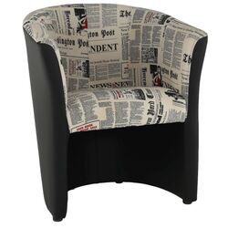 Fotoliu Mobhaus Cuba Leather/Microfiber (Black)